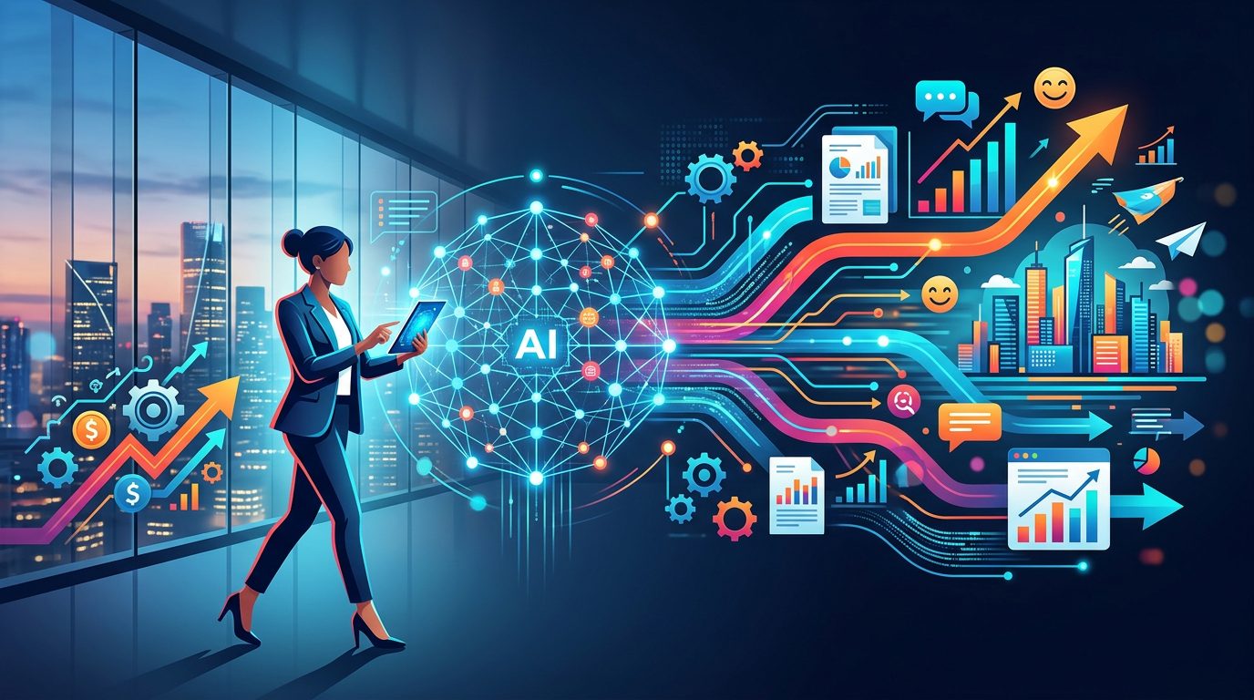 Ce este posibil prin automatizarea cu inteligența artificială în business